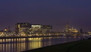 Köln Panorama mit Kranhäusern