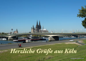 Grußkarte Nr. 094, Skyline Köln